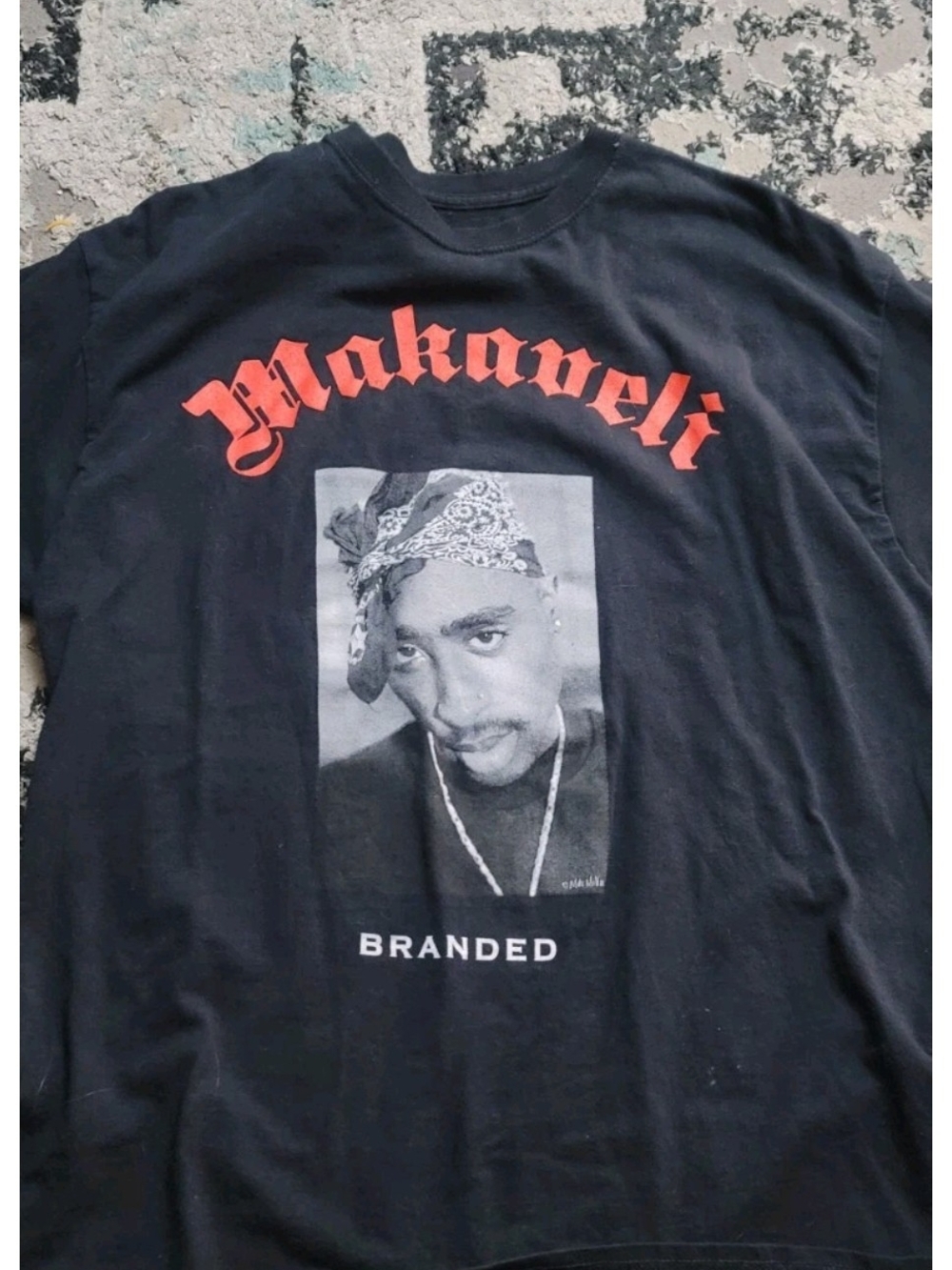 2PAC SHIRT MAKAVELI BRANDED VTG Y2K  Album Tupac Shakur XL
